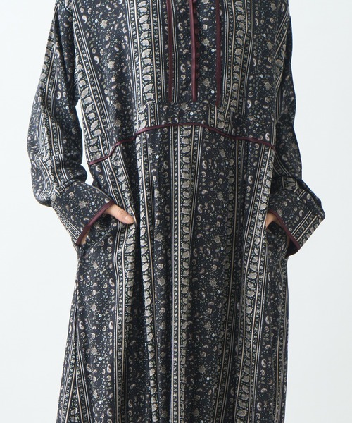 「Kelen」 長袖ワンピース S ブラック レディース_画像9