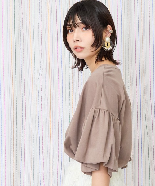 「JETSET SOLO PLUS 」 半袖カットソー FREE ベージュ レディース_画像8