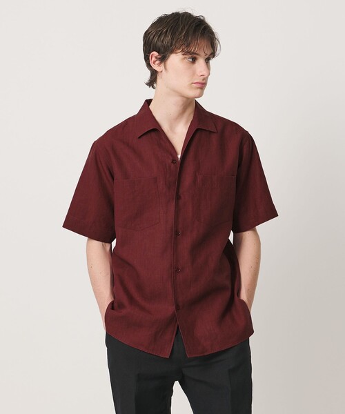 【未使用】半袖リネンシャツ UNITED ARROWS UNITED ARROWS（ユナイテッドアローズ） シャツ 半袖 リネンキャン