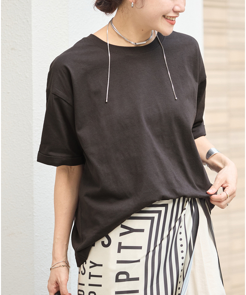 tシャツ 半袖 「追加」汗ジミ防止天竺ビッグT レディース | JOURNAL STANDARD | 02