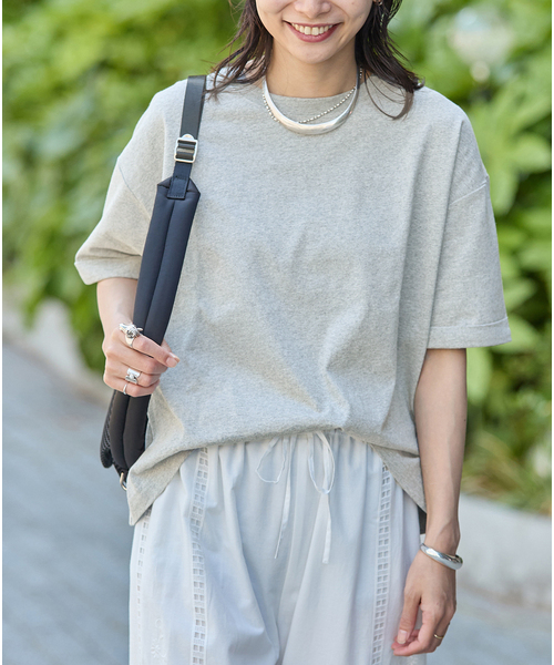 tシャツ 半袖 「追加」汗ジミ防止天竺ビッグT レディース | JOURNAL STANDARD | 03
