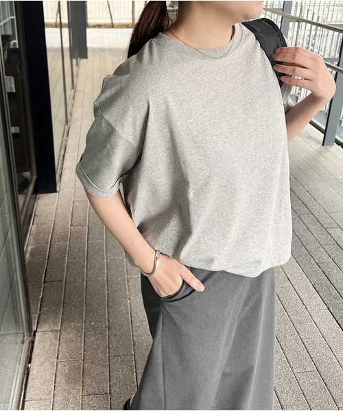 tシャツ 半袖 「追加」汗ジミ防止天竺ビッグT レディース | JOURNAL STANDARD | 22