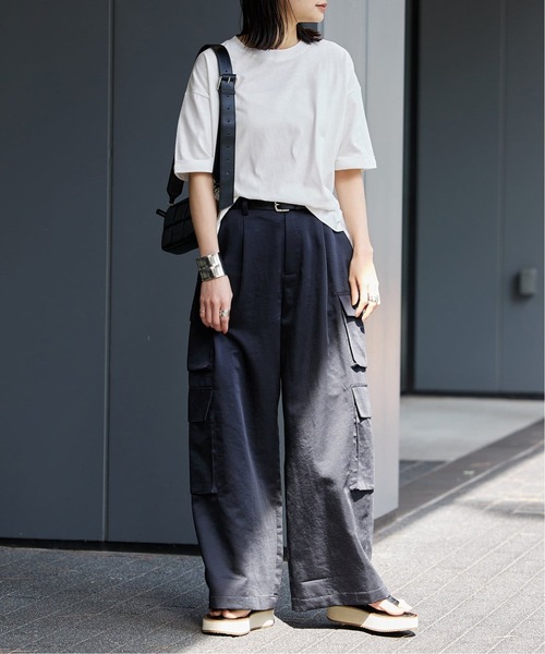 tシャツ 半袖 「追加」汗ジミ防止天竺ビッグT レディース | JOURNAL STANDARD | 19