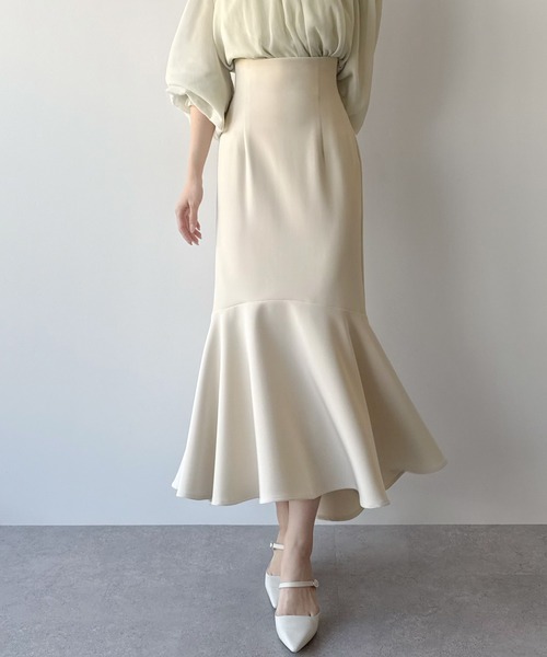 「mipiarl」 フレアスカート X-LARGE ブラック レディース_画像5