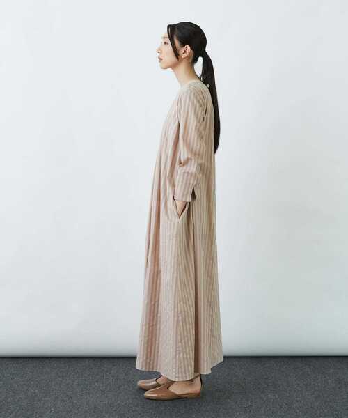 「LOISIR」 7分袖ワンピース - ピンク レディース_画像3