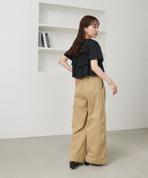 Discoat（ディスコート） パンツ ライト2タックワイドチノパンツ
