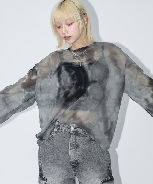 「17HR」 長袖カットソー FREE ブルー レディース_画像5