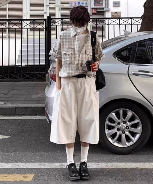 「Ressaca」 ハーフパンツ L ブラウン メンズ_画像2