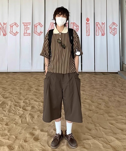 「Ressaca」 ハーフパンツ L ブラウン メンズ_画像4