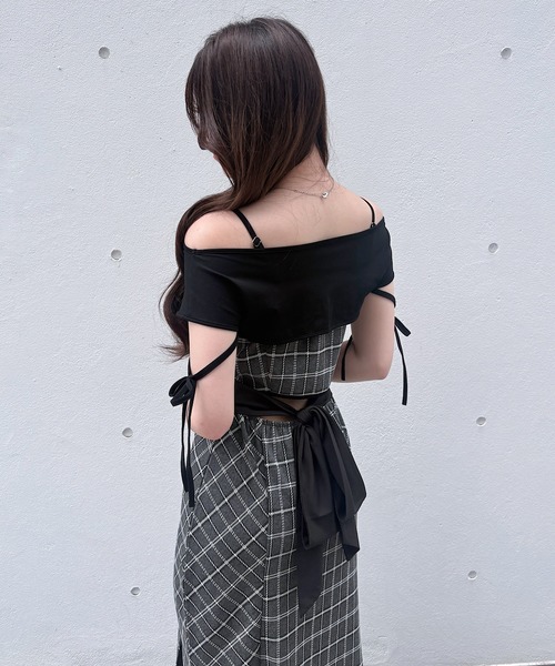 NOMAE（ノーマエ） ワンピース レイヤードバックリボンロング