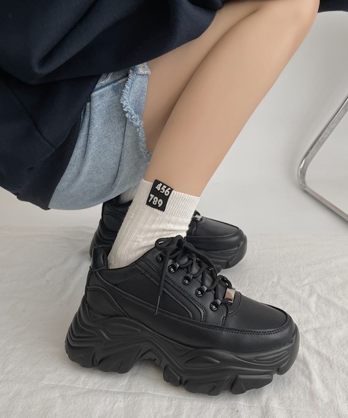 「Shoes in Closet」 ローカットスニーカー S ブラック レディース_画像7