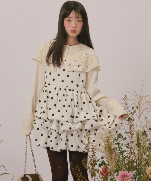 loin nuit ワンピース many tuck mini onepiece / メニータックミニ
