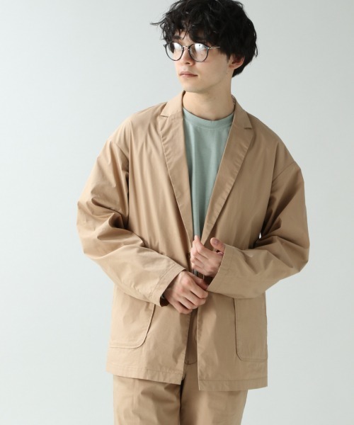 激安通販新作 メンズ Fit Out テーラード ベージュ アウター ジャケット qd