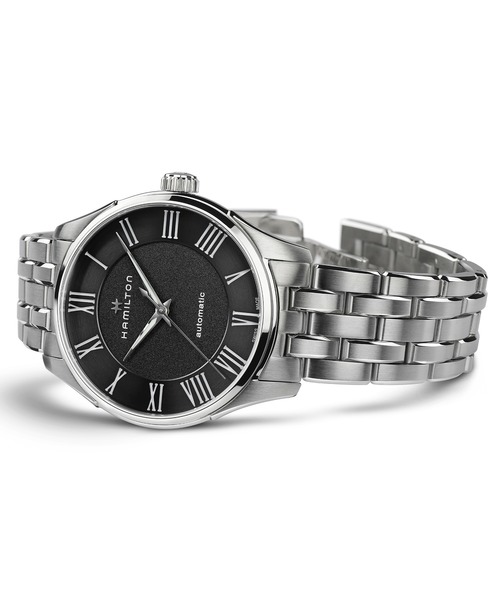 腕時計 HAMILTON 「ハミルトン」 腕時計 Jazzmaster （ジャズマスター）  オート 自動巻き 40MM ブラック×シルバー メンズの画像