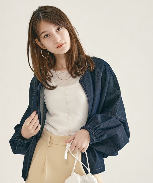 acro tシャツ 5分袖カラーシアーメッシュトップス/AC1429