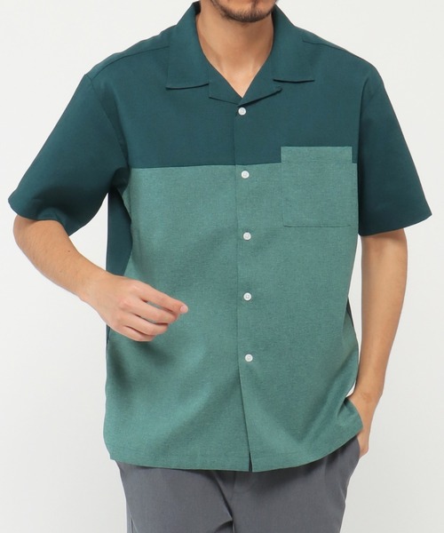 【INXX】【税込送料込】メンズ半袖シャツ Men's Short ikka シャツ バイカラーオープンカラーシャツ メンズ : ZOZOTOWN