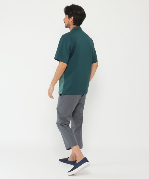ikka シャツ バイカラーオープンカラーシャツ メンズ : ZOZOTOWN