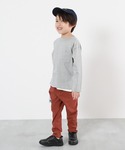 tシャツ 無地 ポケット付き クルーネック 長...の詳細画像3