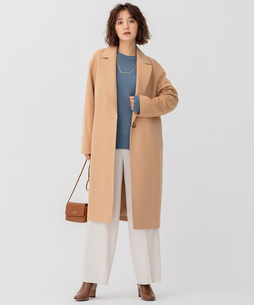 すぐったレディース福袋 23区 「CLASSY.1月号掲載」ウール チェスターコート コート ジャケット・アウター