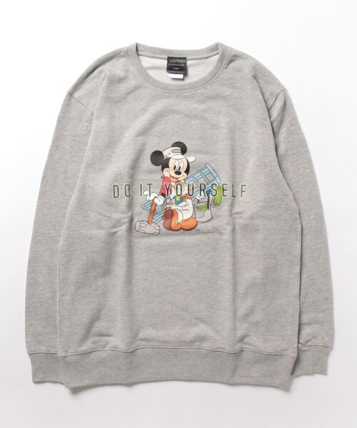 キャラチョイ トレーナー スウェット Disney/MICKEYMOUSE/DIY