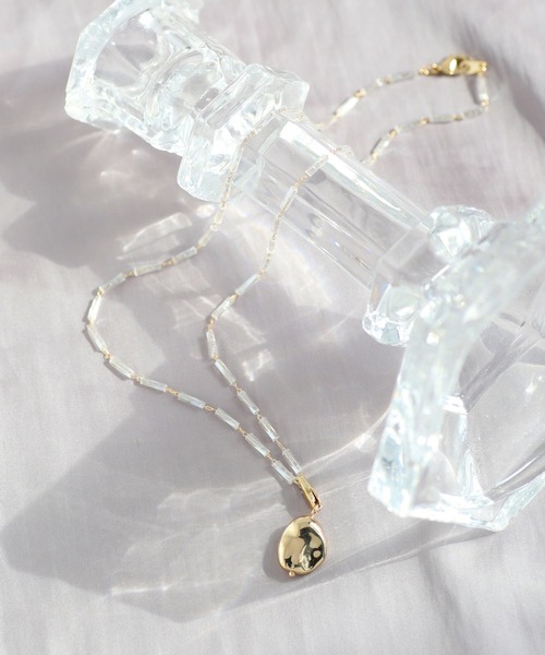 ANEMONE（アネモネ） ネックレス 2WAYメタルチャーム×ビーズネックレス