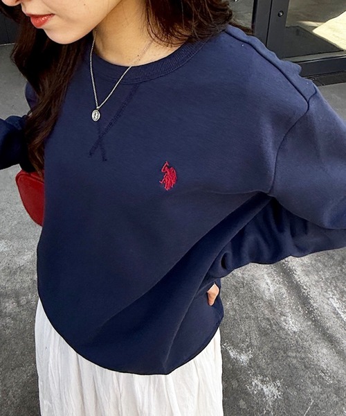 CLUBHAUS スウェットポロ　トレーナー　ネイビー　サイズXL U.S. POLO ASSN.（ユーエスポロアッスン） スマホショルダー