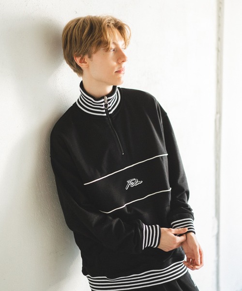 FILAスウェットプルオーバー FILA（フィラ） トレーナー スウェット 「FILA」ラインリブデザイン