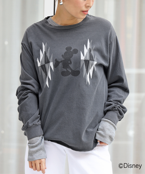チンパン Shadow Mickey Tシャツ ドゥーイズムクラス Deuxieme Classe tシャツ Shadow Mickey Tシャツ レディース