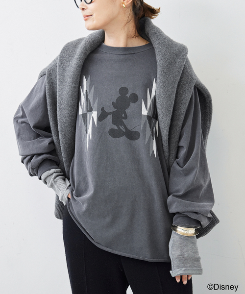 Deuxieme Classe tシャツ Shadow Mickey Tシャツ レディース