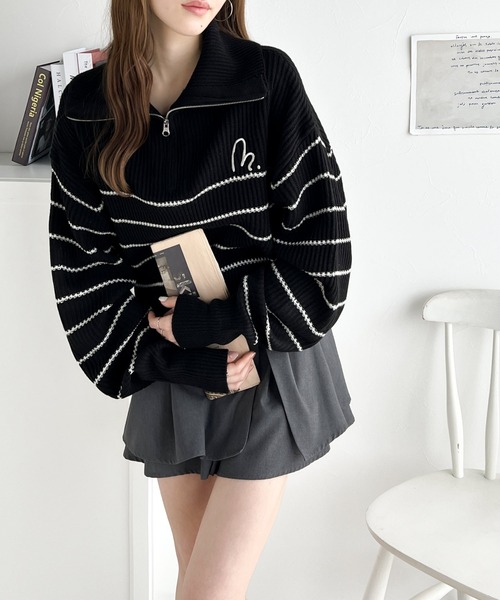 mily bilet ニット セーター 「mily bilet」キュンと大人可愛い
