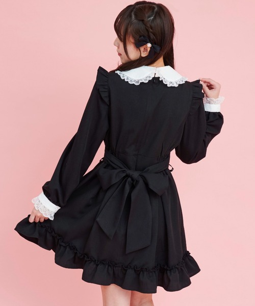 secret honey Disneyフリル付き 半袖ワンピースサイズ2 楽天市場】ウエストレースアップ半袖ワンピース5/2 12:00 販売