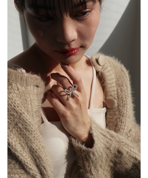 指輪・リング Ribbon Ring #5408 jumelle 指輪 リング pearl ribbon ring レディース : ZOZOTOWN