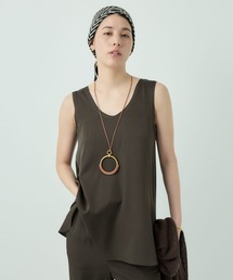 CHAOS - カオス  chaos ヴァーグシルクブラウス 新品タグ付 Chaos (カオス) シルクフィブリルショートスリーブ