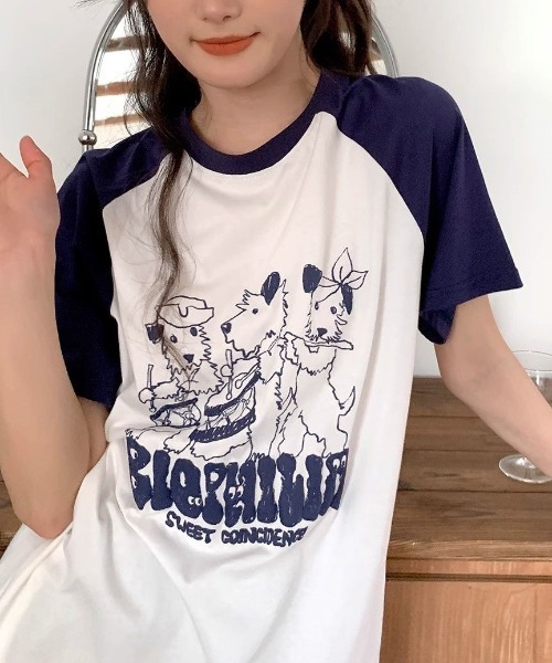 GEMEDA tシャツ 新色追加/猫 プリント半袖Tシャツ レディース