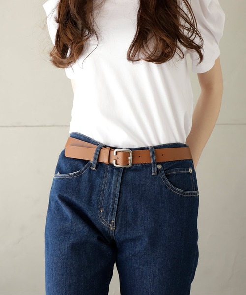 Aeta シルバーバックルベルト Aeta/SQUARE BUCKLE BELT S(SILVER)