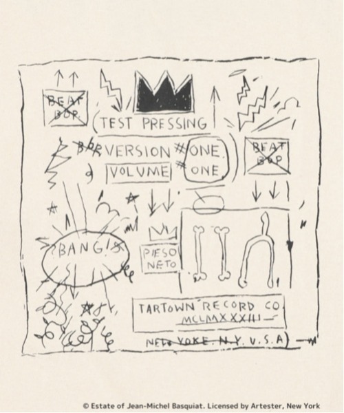 Port tシャツ VINCENT50 Basquiat Front Box Print Long Tee