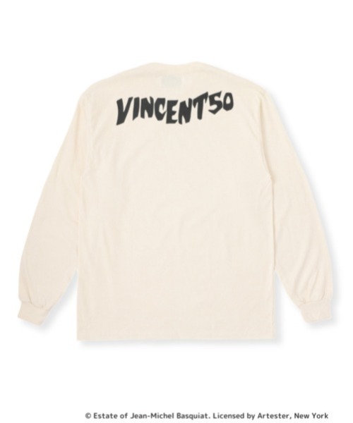 tシャツ VINCENT50 Basquiat Front Box Print Long Tee / バンソンサンカント バスキア フロントボックス Port tシャツ VINCENT50 Basquiat Front Box Print Long Tee