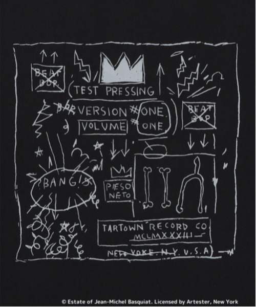 tシャツ VINCENT50 Basquiat Front Box Print Long Tee / バンソンサンカント バスキア フロントボックス Port tシャツ VINCENT50 Basquiat Front Box Print Long Tee