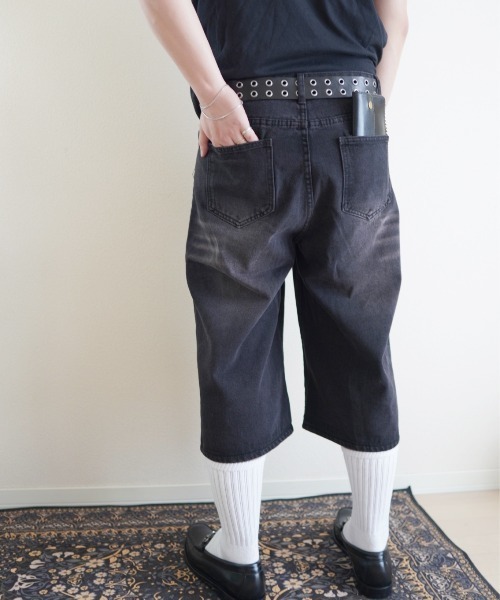 punkandyo デニム ハーフパンツ ショートパンツ Port（ポート） ハーフパンツ ジーンズ デニム デニムパンツ 短パン