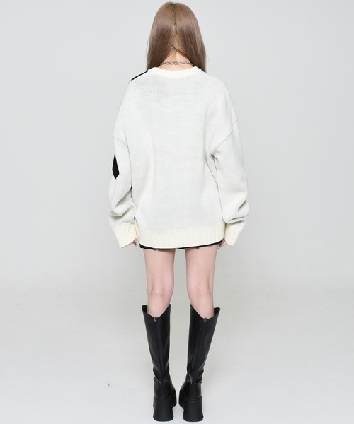 OY ニット セーター 「OY/オーワイ」 BOLD LOGO KNIT/ボールド 