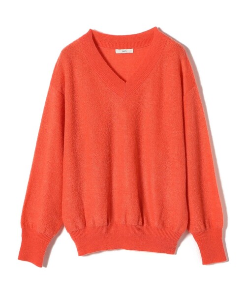 SHIPS（シップス） ニット セーター 「手洗い可能」モヘヤ パイル V