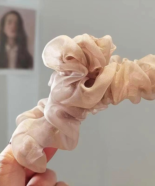 BAYBLO ヘアクリップ (SB)オーガンジー シュシュ バンス ヘアクリップ