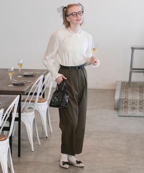 Chloé 最高級ライン 定価10万 ふんわりビッグシフォンおりぼんT