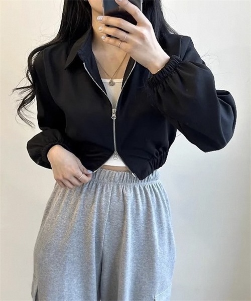 FREE STYLISTS ブルゾン アウター ダブルジップアップブルゾン