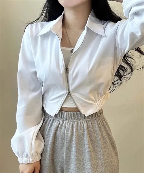 ★新品　ムニタルプサイズ42L ダブルジッパー　ブルゾン FREE STYLISTS ブルゾン アウター ダブルジップアップブルゾン