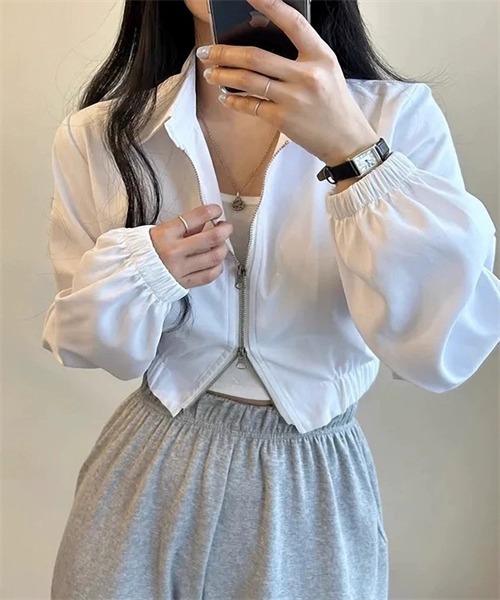 FREE STYLISTS ブルゾン アウター ダブルジップアップブルゾン