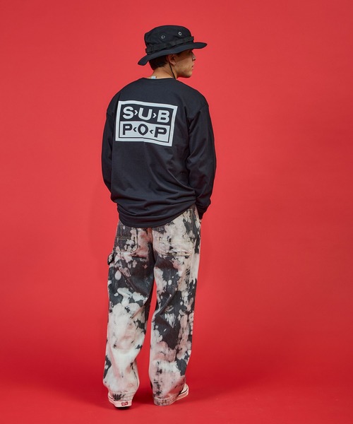 ジーンズ BLEACHED DENIM DOUBLE KNEE/ ブリーチド デニム ダブルニー メンズ レディース