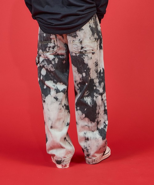 ジーンズ BLEACHED DENIM DOUBLE KNEE/ ブリーチド デニム ダブルニー メンズ レディース