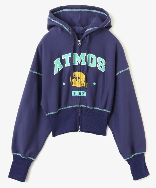 パーカー atmos pink x LiLi College Logo Hooded Sweatshirt / アトモス ピンク X リリ カレッジ