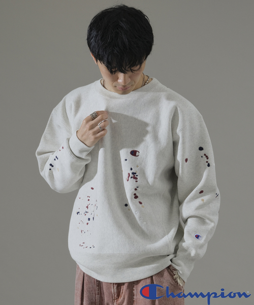 Champion（チャンピオン） トレーナー スウェット 別注 R/W 刺繍